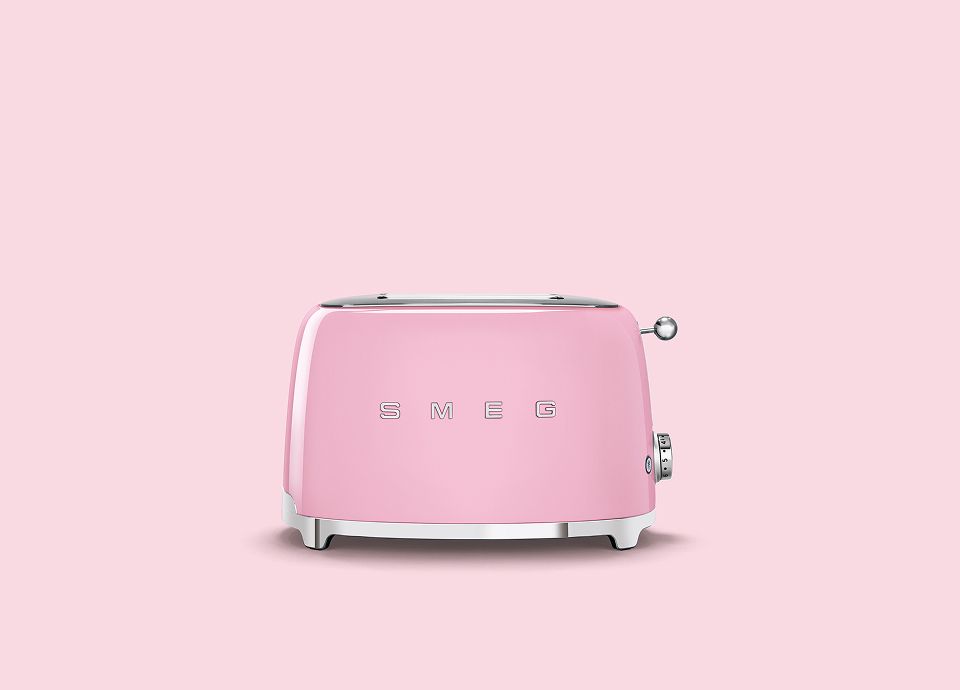 Smeg pink toaster